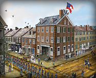 Ellsworth and the 11th New York Infantry, Marshall House, Alexandria, 1861